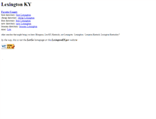 Tablet Screenshot of ky-lexington.com